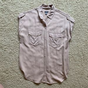 Aerie Ballerina Pink Short-sleeved Army Shirt